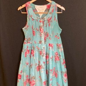 Knitted Dove fit and flare floral dress.